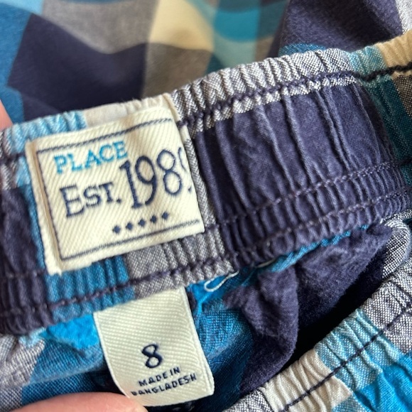 The Children's Place Boy Plaid Pocket Preppy Pull On Shorts Size 8 Bundle - Picture 8 of 9